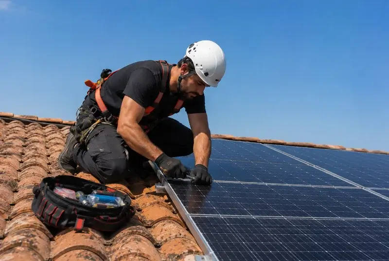 Maintenance et monitoring de panneaux solaires à Lairoux